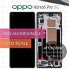 Oppo DISPLAY OPPO RENO 6 PRO 5G CPH2249 SCHERMO OLED VETRO FRAME NERO PARI ORIGINALE