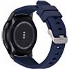 System-S Braccialetto Flessibile IN Silicone 22mm per Samsung Gear S3 Smartwatch IN Scuro