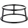 Aps Buffet Supporto - Multi Round di Rivestimento in Metallo, Nero, Diametro 15,5/18 cm, Altezza: 8 cm