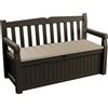 Keter Cassapanca da giardino per esterno Eden Bench Marrone Seduta Beige 265 Lt