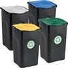 Non applicabile Bidone ecogreen per raccolta differenziata esterno riciclo 50L colori assortiti