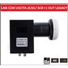 GT-SAT Convertitore Satellitare LNB Illuminatore Parabola Universale DCSS SCR 2 Uscite