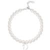 FuJiko Bracciale Donna Hiriwa Perle Naturali Lettera Argento MADE IN ITALY BRPL010