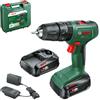 BOSCH EASY IMPACT 18V-40 TRAPANO AVVITATORE BATTENTE A BATTERIA CON 2 BATTERIE