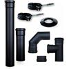 Scelti da San Marco Kit tubi fumisteria scarico fumi per canna fumaria stufa a pellet da 100 mm