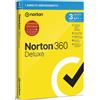 Norton 360 Deluxe LifeLock antivirus Box abbonamento licenza 1 anno cloud Vpn