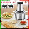 Saristore Tritatutto Elettrico 4 Lame 2 Velocità Sminuzza Carne, Verdure, Cereali Formaggi