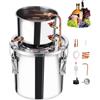 VEVOR Distillatore di Alcool 11,4 Litri Distillatore di Alcool Acqua Argento