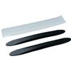 SYSTEM-S 2 strisce di protezione per porte auto, universali, in PVC, di colore nero