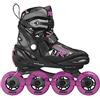 Roces Moody Girl TIF - Pattini in linea da ragazza, colore: Nero/Rosa