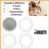 Bialetti Ricambi macchina caffe moka bialetti 6 tazze guarnizioni per caffettiera filtro