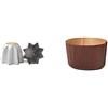 Non applicabile (TG. 750 g) Decora Stampo Pandoro In Alluminio Anodizzato, 750G, Argento & Confe