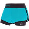 TRANGOWORLD Filia - Pantaloni Corti da Donna, Donna, Pant. Corto., PC008011-4A0-S, Blu/Turchese/Nero, S