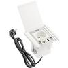 GTV - Multipresa da Scrivania FLIP, Presa per Mobili da Incasso, Presa da Scrivania, Multipresa Scrivania, 1 Presa Schuko, 2 USB A, 1 RJ45, 1 HDMI, Cavo 1,5 m, Presa A Scomparsa Top Cucina - Bianco