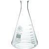 United Scientific FG4980 - 5000 vetro borosilicato stretta bocca Beuta, 5000 ml capacità