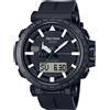 Casio Orologio CASIO PRO TRECK da Uomo Resina Acciaio RADIOCONTROLLATO SOLARE Bussola