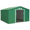 BricoShop24 Casetta da Giardino in Lamiera 341x322x211 cm Box Porta Attrezzi