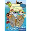 AVERY Zweckform 57797 - Libro di adesivi per bambini con 112 adesivi, 5 mondi di giochi e 2 immagini da colorare (libro da gioco per bambini, ragazzi, pagine di carta progettate, formato A5, pirati, pensierini di compleanno per bambini)