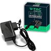 V-TAC Alimentatore 12V 18W 1,5A per Telecamere, Strisce LED, Modem - Trasformatore 12 Volt Plug&Play con Spina Corrente Casa per Schermi e Apparecchiature Elettroniche - Input AC 100-240V - 50/60Hz