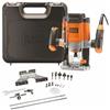 BLACK+DECKER Elettro fresatrice 1200W + frese + accessori + valigetta BLACK&DECKER KW1200EKA
