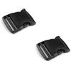 cyclingcolors 2x fibbie a scatto plastica zaino cinture borse, 50mm