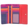 mywalit Portafoglio donna in pelle Tri-fold Zip Wallet - 269-75 - Sangria