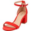 Call It Spring EU Scarpe da Donna Mynah Peeptoe, Rosso Salsa 600, 36 EU