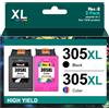 Heroil Cartucce D'Inchiostro 305XL Nero+305XL Colore per HP Deskjet 2710 2720 4100...