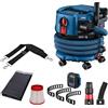 Bosch Professional 18V System Aspiratore a batteria GAS 18V-12 MC (protezione dalla polvere di classe M, filtro HEPA, incl. GCT 30-42, 3 nastri in gomma flessibili, molteplici accessori)