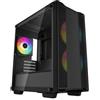 DEEPCOOL CASE MICRO ATX CC360 NERO TG 3xFAN ARGB R-CC360-BKAPM3-G-1 FORMATO MINI