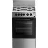 Beko CSS42014FS cucina A Elettrico Gas Nero, Argento