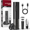 Cavatappi Elettrico Ricaricabile USB Apribottiglie per Vino Con Cavo e Accessori