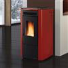 La Nordica Extraflame La Nordica stufa a pellet ventilata Ketty Evo 2.0 bordeaux 7,4 kw per 186 m³