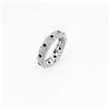 Amen Anello Rosario Donna AMEN AROZBN-10 Argento 925% Pietre Nere Misura 10
