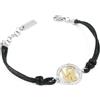 S'Agapõ Sagapo Bracciale Cordino Donna Scritta Love In Acciaio SMU13 Sagapò