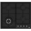Beko HIYG 64225 SBO piano cottura Nero Da incasso 60 cm Gas 4 Fornello(i)