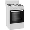 Beko CSS42014FS cucina A Elettrico Gas Nero, Argento