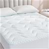 EHEYCIGA Topper Materasso Matrimoniale 160x200x3cm Memory Foam Respirabile Bianco