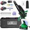 Goldsea Mini Motosega a Batteria 2 Batteria 21V 900W Motosega a Batteria per Potatura co