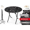 G TAVOLO PIEGHEVOLE TAVOLINO SALVASPAZIO CAMERA SCRIVANIA COLOR MARMO 90*h75 cm N