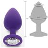TOYJOY Plug anale maxi in silicone con pietra dilatatore big indossabile dildo liscio