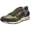 Premiata Eric - Sneakers Basse In Suede Verde - Taglia 41 [27cm] Scarpe Uomo