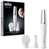 Braun FaceSpa Pro SE910 - Dispositivo di bellezza 2 in 1 per la cura del viso, c