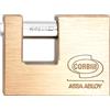 Corbin LUCCHETTO CORAZZATO DI SICUREZZA ANTISCASSO IN OTTONE CORBIN MM. 70/90