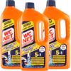 WC NET 3 x WC NET Professional Sturascarichi Bloccati Gel Denso Soda e Candeggina 1Lt