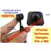 MICRO TELECAMERA 1000TVL CAMERA MINI MICRO CAM SPIA SPY A COLORI AUDIO MICROFONO