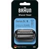 Braun Testina Di Ricambio per Braun Series 5 & 6 Rasoio Elettrico Originale 53B Nero