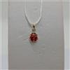 CIONDOLO PORTAFORTUNA COCCINELLA IN ORO GIALLO 18KT 750 0,4 GRAMMI (7781)