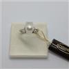 ARMONIE GIOIELLI ARMONIE ANELLO DONNA CON PERLA E DIAMANTI ORO BIANCO 18KT BR0.09 P.8.5-9 (0026)