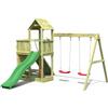BricoShop24 Parco Giochi in Legno per Bimbi da Giardino Altalena Scivolo Tavolino